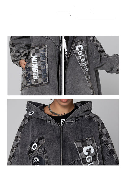 Top Coat Hooded Stitching Women's Clothing