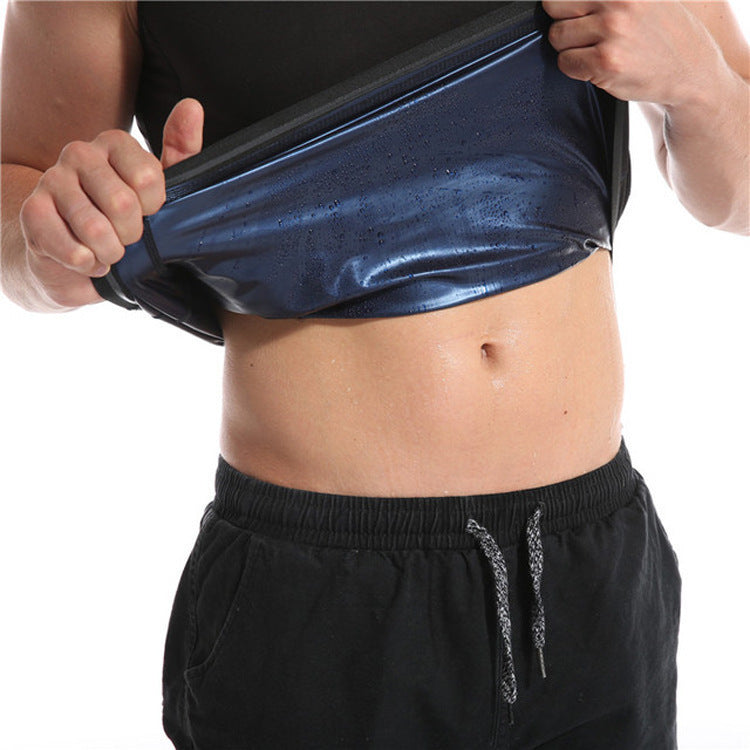 Men's And Women's Corset Violent Sweat Suit Belly Fitness Vest