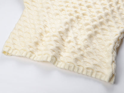 Cable Pullover Sweater Women's Clothing