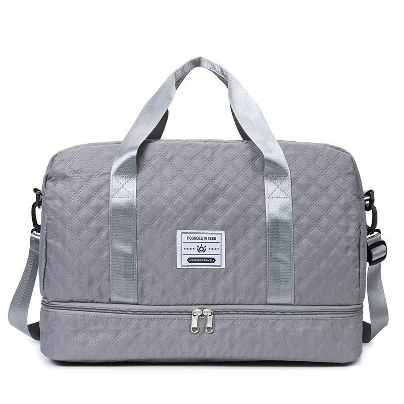 Multi-Functional Crossbody Gym Bag - Dry-Wet Separation, Large Capacity For Travel, Workout & Business Trips - Waterproof Sports Duffle Backpack