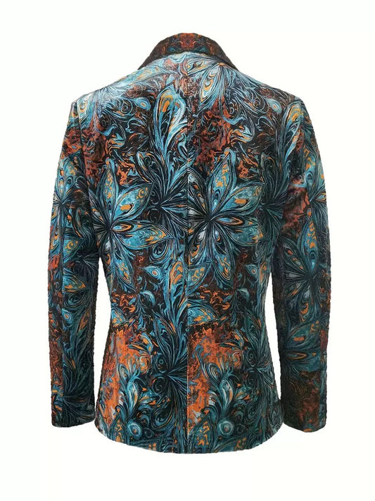 New Women's Clothing, New Autumn And Winter Women's Clothing, New Printed Fashion Casual Commuting Suit Jacket With Lining