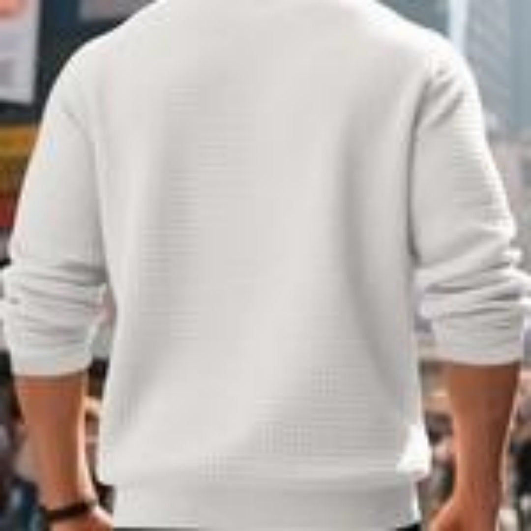 Export Quality English European And American Sizes Jacquard Round Neck Hoodie For Men And Women