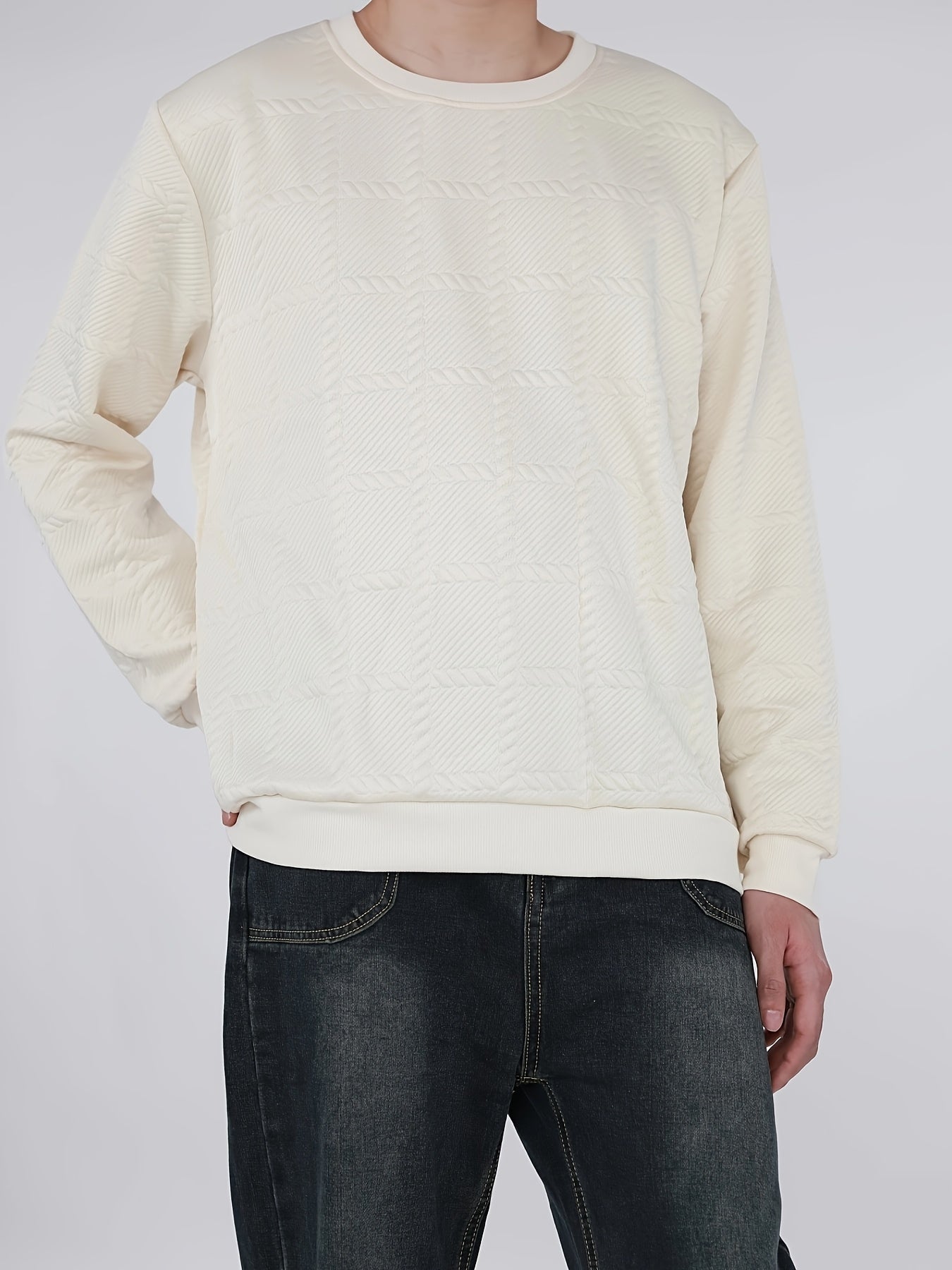 Export Quality English European And American Sizes Jacquard Round Neck Hoodie For Men And Women