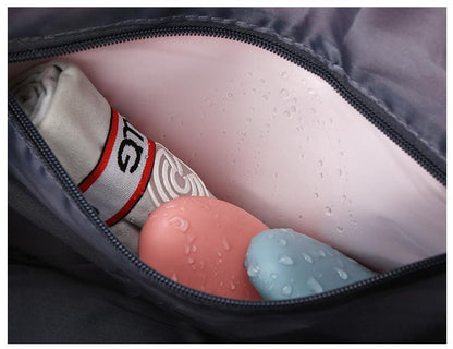 Iridescent Pearl Gym Bag ,Holographic Shiny Sports Duffel With Separate Shoe Compartment,Large Capacity Yoga Bag With Wet Dry Separation ,Trendy Travel Weekender Bag For Women