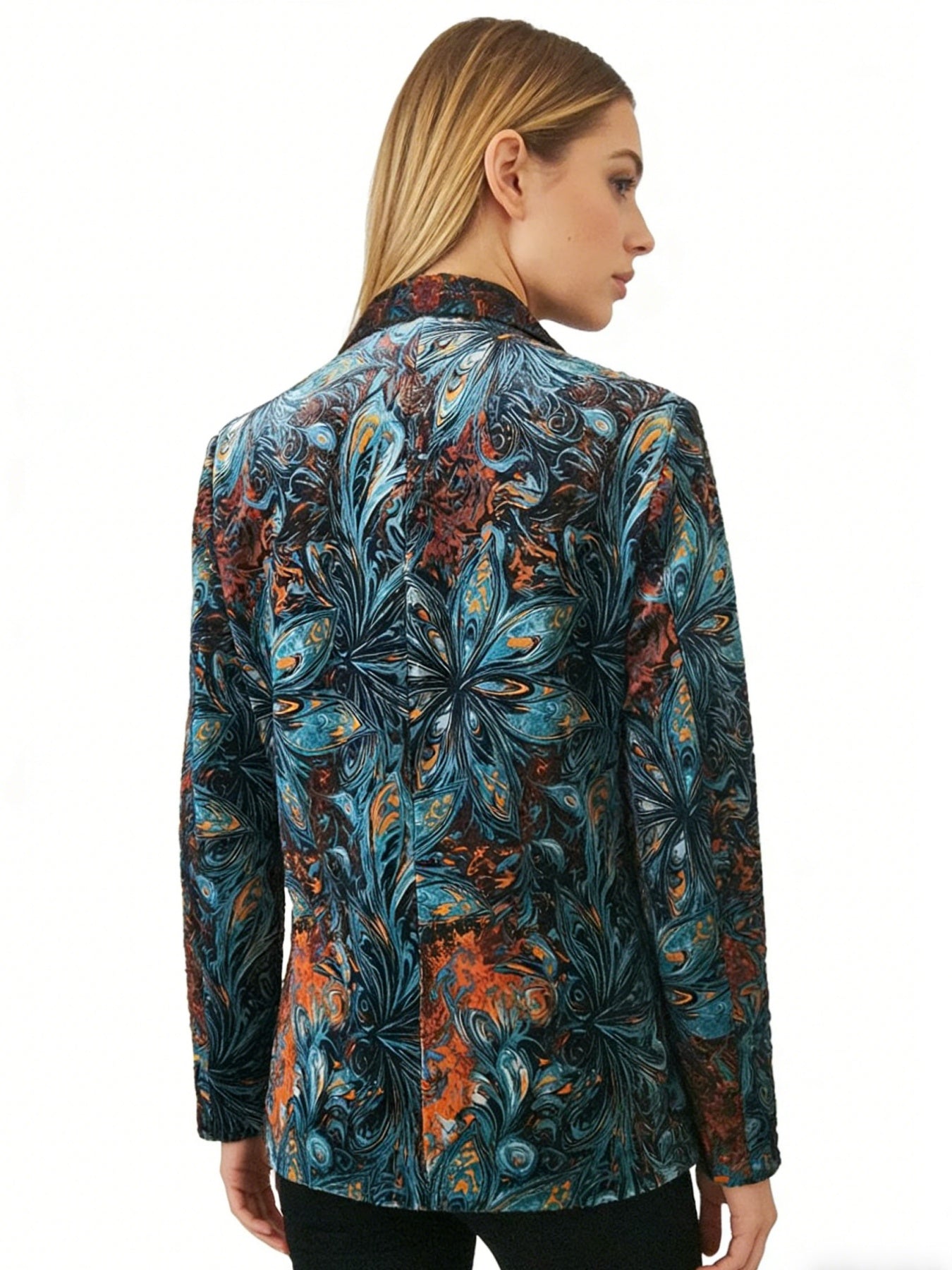 New Women's Clothing, New Autumn And Winter Women's Clothing, New Printed Fashion Casual Commuting Suit Jacket With Lining