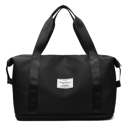 Large Capacity Expandable Gym Bag For Women - Waterproof Travel Duffel With Wet Pocket,Versatile Yoga Sports Bag With Shoe Compartment ,Stylish Tote & Shoulder Bag For Gym & Weekender
