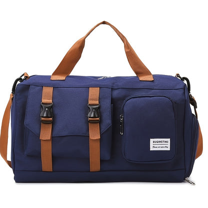 Minimalist Sports Duffel Bag ,Large Capacity Gym Tote With Separate Shoe Pocket,Multi-functional Travel Weekender & Crossbody Bag,Stylish Workout & Overnight Bag For Women