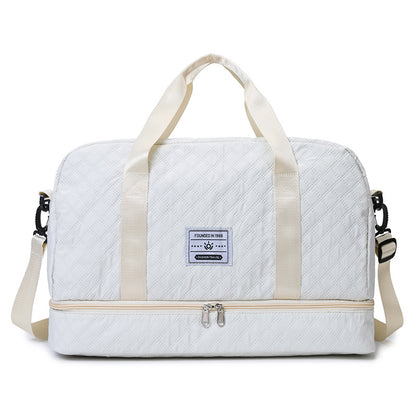 Multi-Functional Crossbody Gym Bag - Dry-Wet Separation, Large Capacity For Travel, Workout & Business Trips - Waterproof Sports Duffle Backpack
