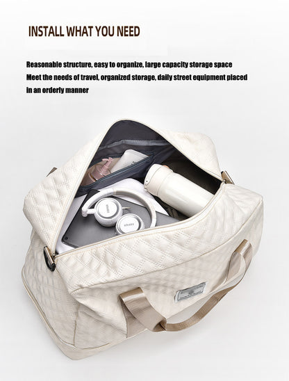 Multi-Functional Crossbody Gym Bag - Dry-Wet Separation, Large Capacity For Travel, Workout & Business Trips - Waterproof Sports Duffle Backpack